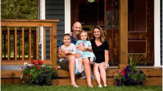 Adam Boyd z rodziną