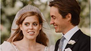 Beatrycze i Eduardo w dniu ślubu.