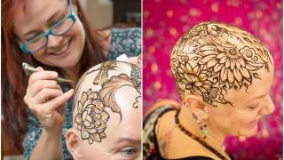 Artystka tworzy tatuaże z henny dla kobiet chorych na raka.