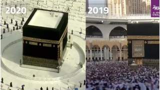 Coroczna masowa pielgrzymka (hadżdż) w Arabi Saudyjskiej