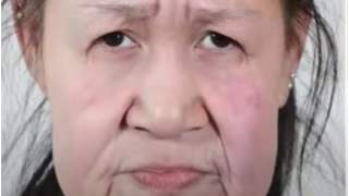 Dziewczyna wyglądała jak własna babcia