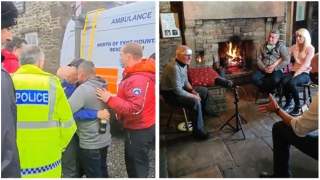 Spacer staruszka, który zaginął podczas burzy z gradem